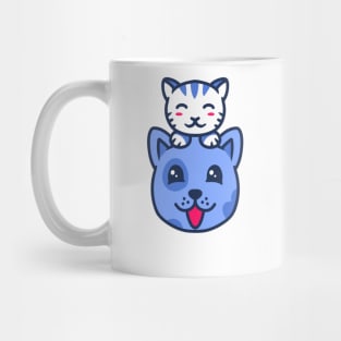 CAT AND DOG LOVE Mug